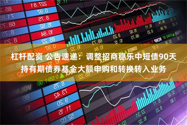 杠杆配资 公告速递：调整招商稳乐中短债90天持有期债券基金大额申购和转换转入业务